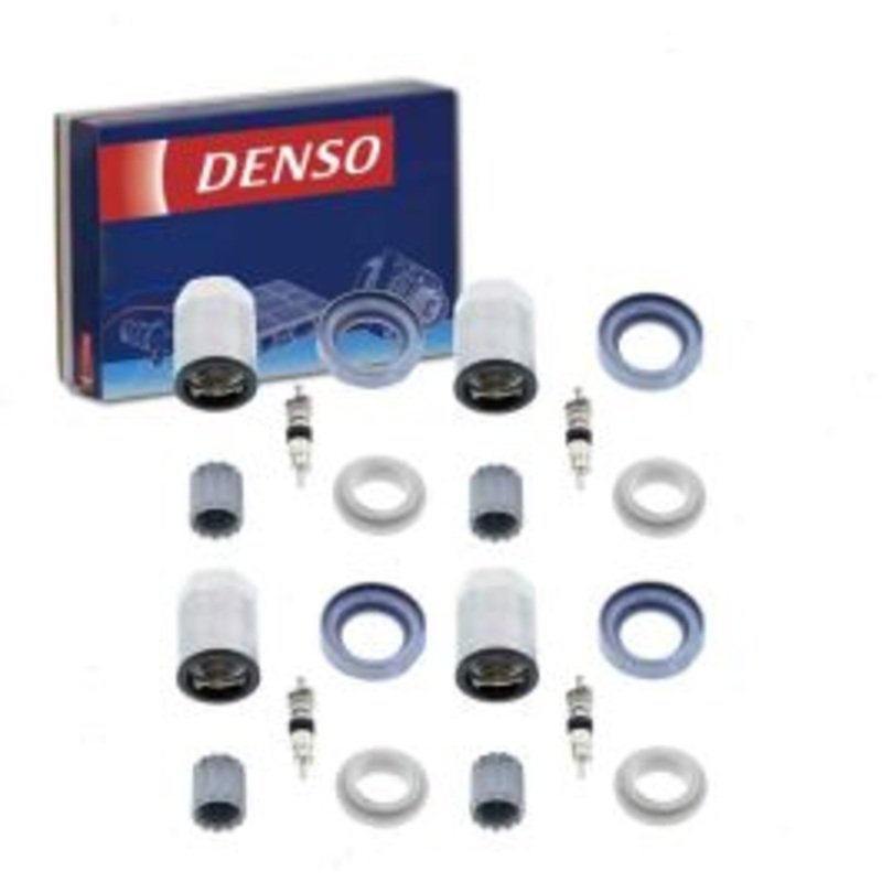 4 pc DENSO TPMS Sensor Service Kits for 2010-2013 Suzuki Kizashi