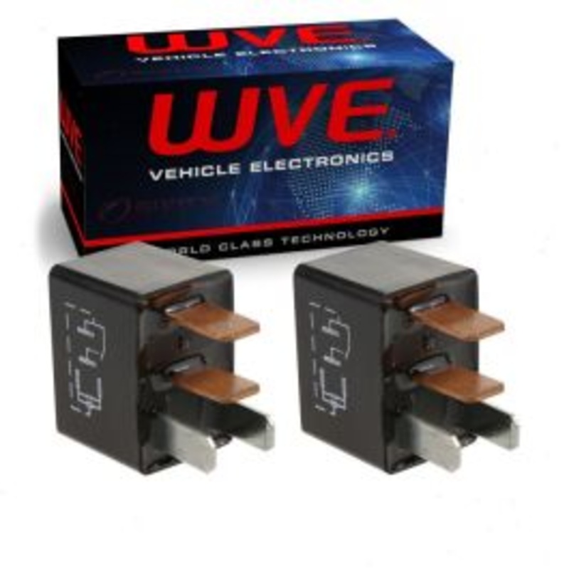 2 pc Wells WVE Engine Cooling Fan Motor Relay for 2010-2018 Toyota Camry Highlander Prius Prius Plug-In 2.4L 2.5L 3.5L L4 V6