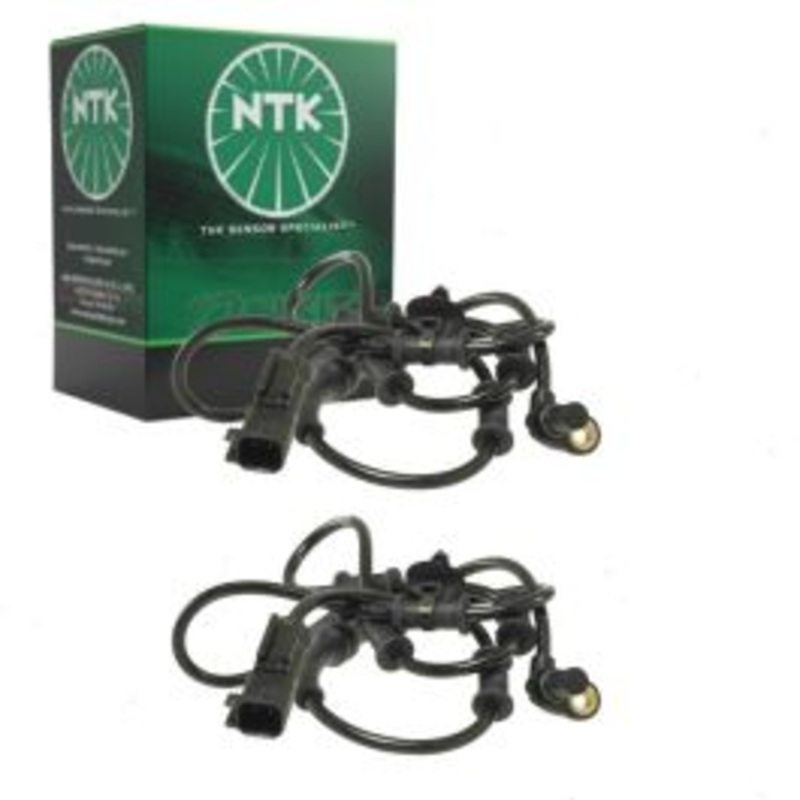2 pc NTK Front ABS Wheel Speed Sensors for 2006-2008 Dodge Ram 3500