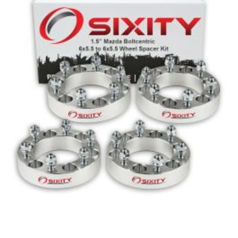 Sixity 4 pc 1.5" Thick Wheel Spacers - Mazda B2000 B2200 - 6x5.5