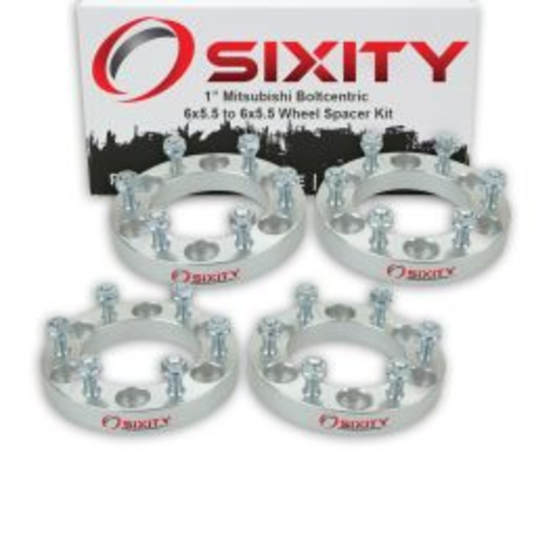 Sixity 4 pc 1" Thick Wheel Spacers - Mitsubishi Pickup Truck - 6x5.5