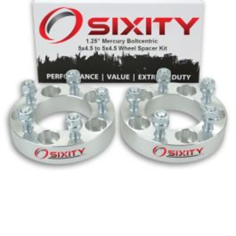 Sixity 2 pc 1.25" Thick Wheel Spacers - Mercury Cougar Marauder Mountaineer - 5x4.5