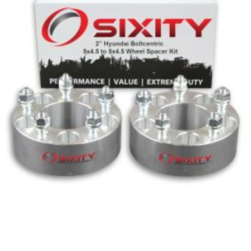 Sixity 2 pc 2" Thick Wheel Spacers - Hyundai Elantra Sonata - 5x4.5