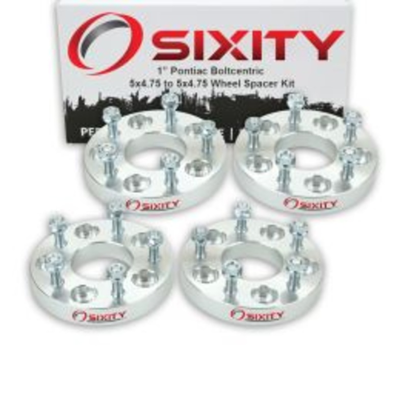 Sixity 4 pc 1" Thick Wheel Spacers - Pontiac Firebird Prix - 5x4.75