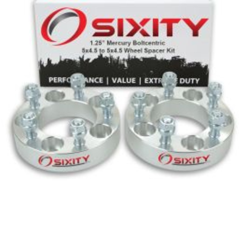 Sixity 2 pc 1.25" Thick Wheel Spacers - Mercury Comet Cougar - 5x4.5