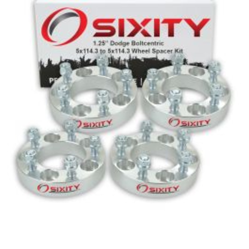 Sixity 4 pc 1.25" Thick Wheel Spacers - Dodge B250 Pickup D200 Series D250 Dakota - 5x114.3mm