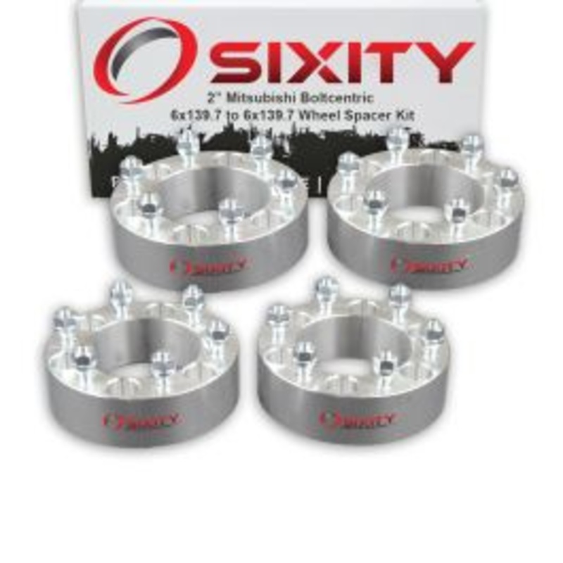 Sixity 4 pc 2" Thick Wheel Spacers - Mitsubishi Pickup Truck - 6x139.7mm