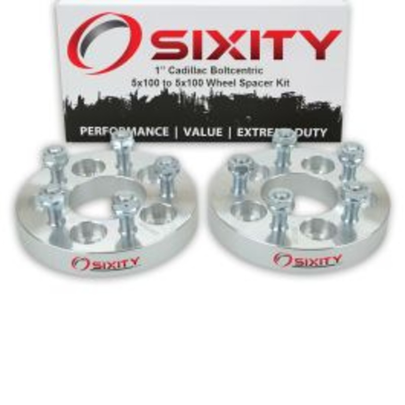 Sixity 2 pc 1" Thick Wheel Spacers - Cadillac Cimarron - 5x100mm