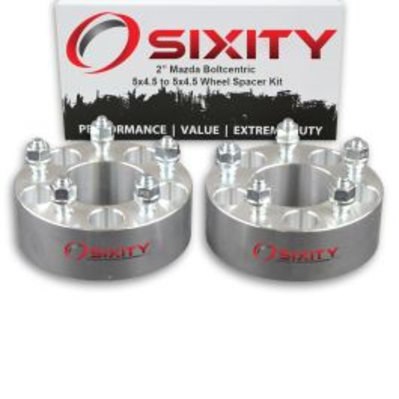 Sixity 2 pc 2" Thick Wheel Spacers - Mazda MPV Protege RX MX CX - 5x4.5