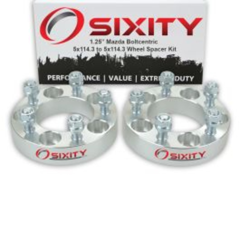 Sixity 2 pc 1.25" Thick Wheel Spacers - Mazda B2500 B3000 B4000 Navajo - 5x114.3mm
