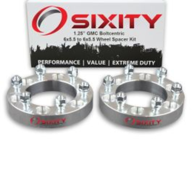 Sixity 2 pc 1.25" Thick Wheel Spacers - GMC Canyon - 6x5.5