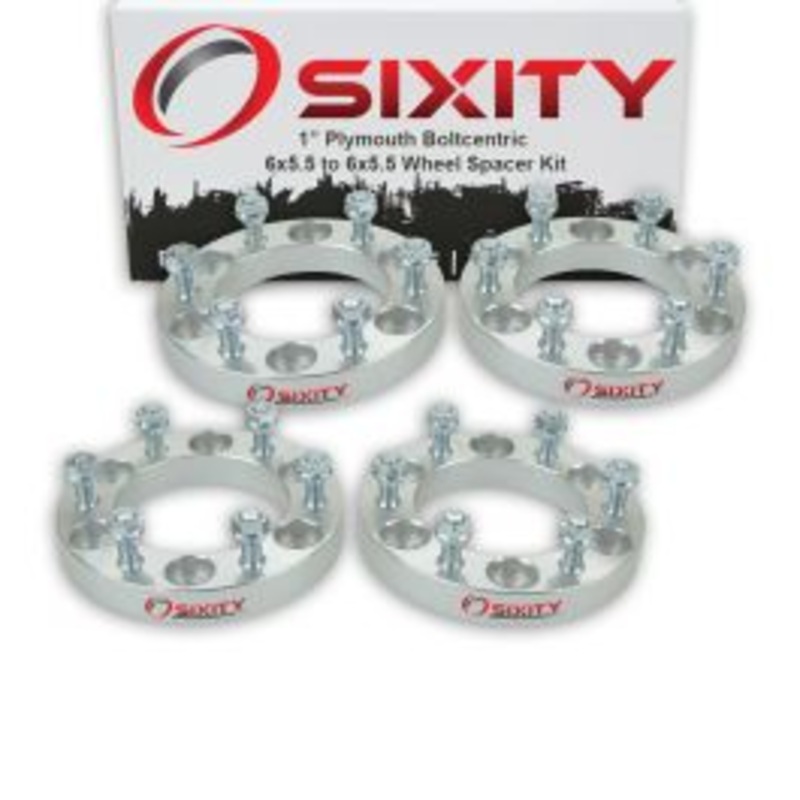 Sixity 4 pc 1" Thick Wheel Spacers - Plymouth Arrow Pickup - 6x5.5