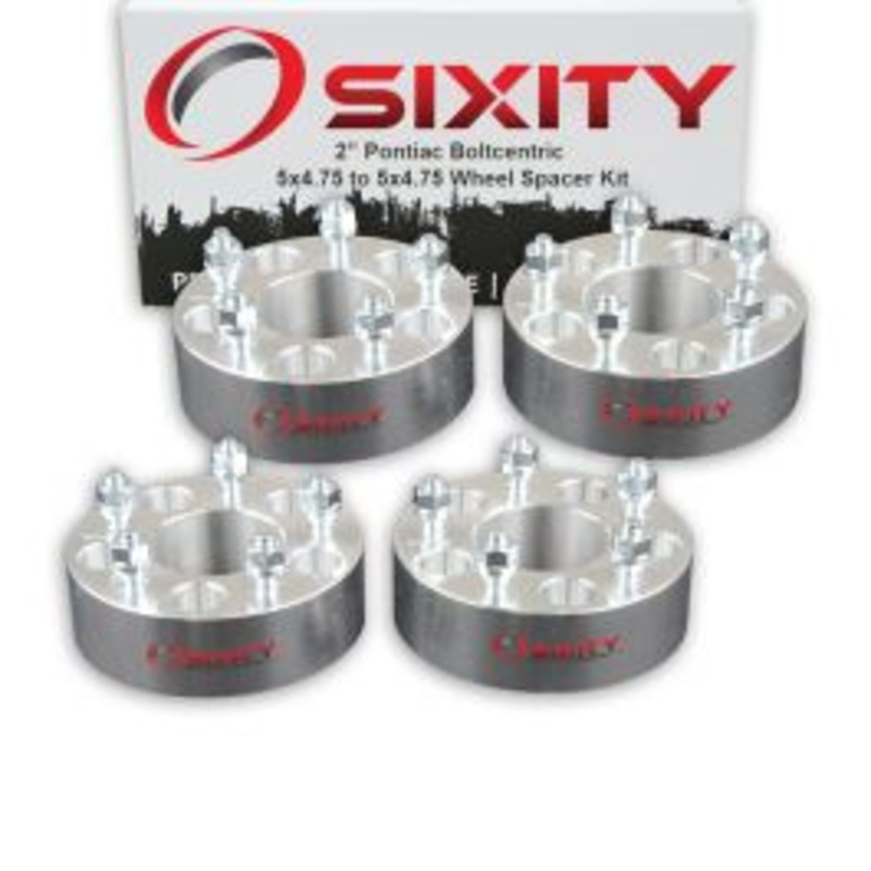 Sixity 4 pc 2" Thick Wheel Spacers - Pontiac Firebird Prix - 5x4.75