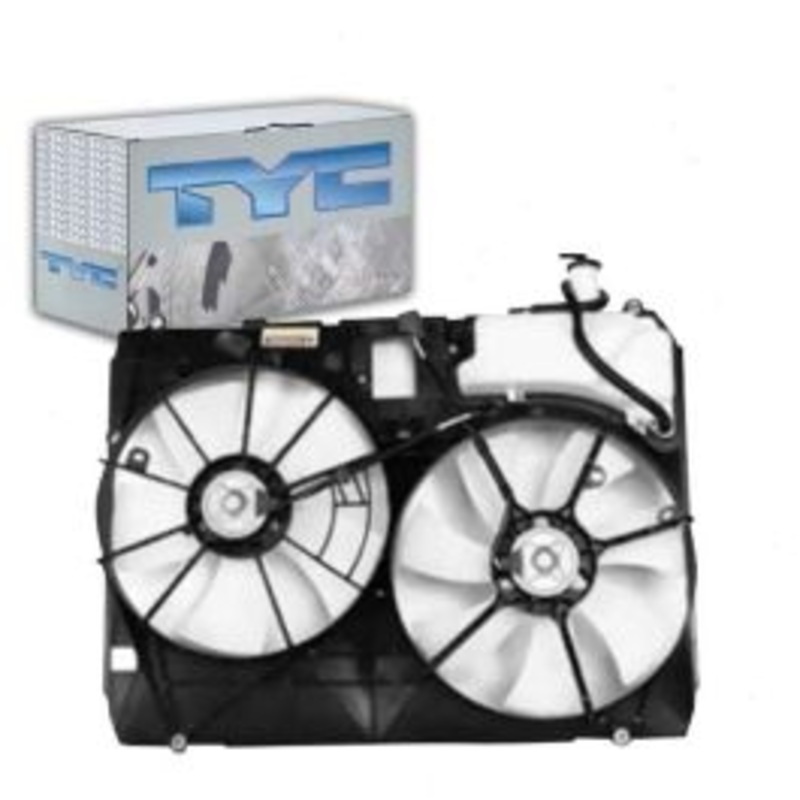 TYC Dual Radiator & Condenser Fan Assembly for 2004-2005 Toyota Sienna