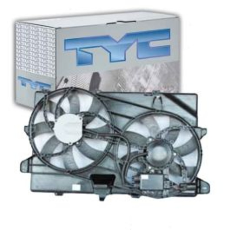 TYC Dual Radiator & Condenser Fan Assembly for 2007-2014 Ford Edge