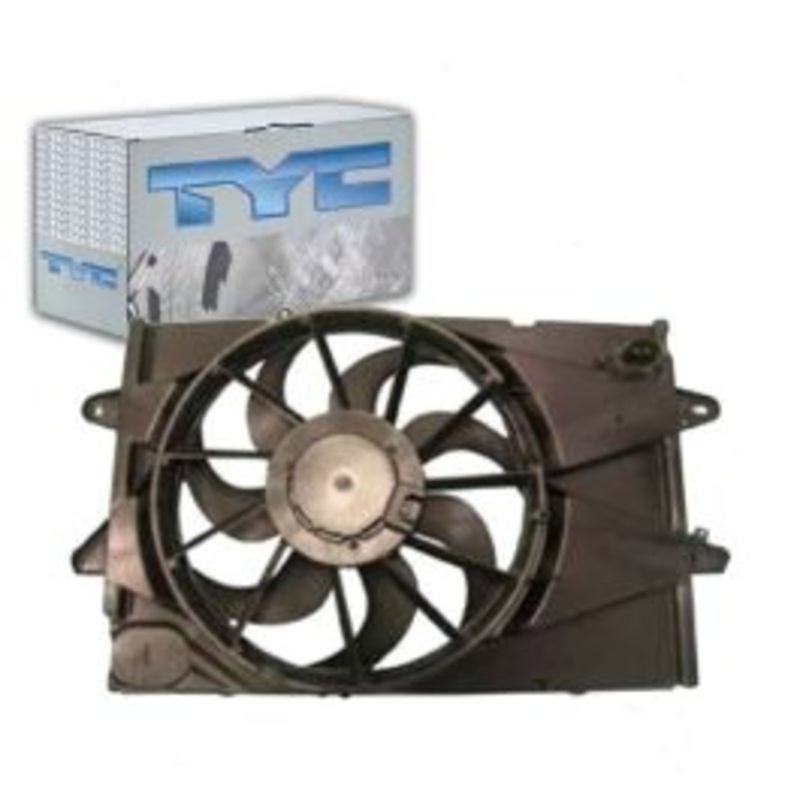 TYC Dual Radiator & Condenser Fan Assembly for 2010-2016 Chevrolet Equinox 2.4L L4