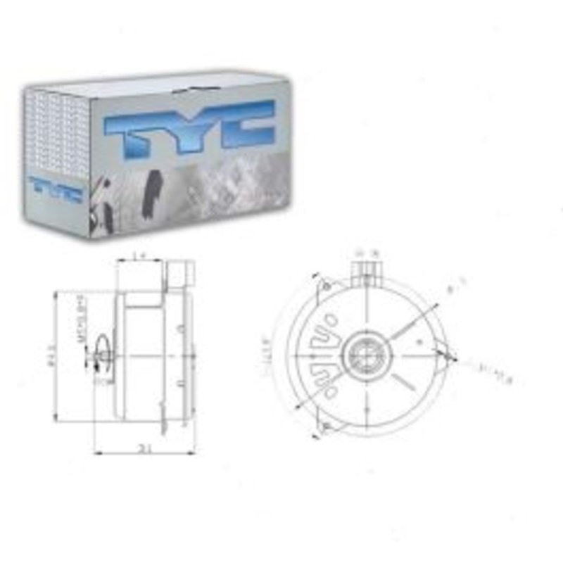 TYC Left Engine Cooling Fan Motor for 2004-2006 Lexus ES330