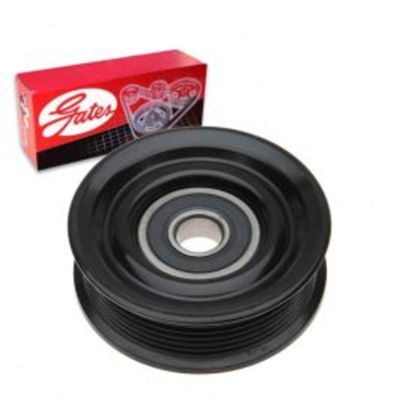 Gates DriveAlign Grooved Pulley Drive Belt Idler Pulley for 2002-2005 Ford Excursion 5.4L 6.8L V10 V8