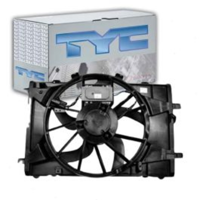 TYC Dual Radiator & Condenser Fan Assembly for 2010-2012 Ford Fusion 2.5L 3.0L L4 V6