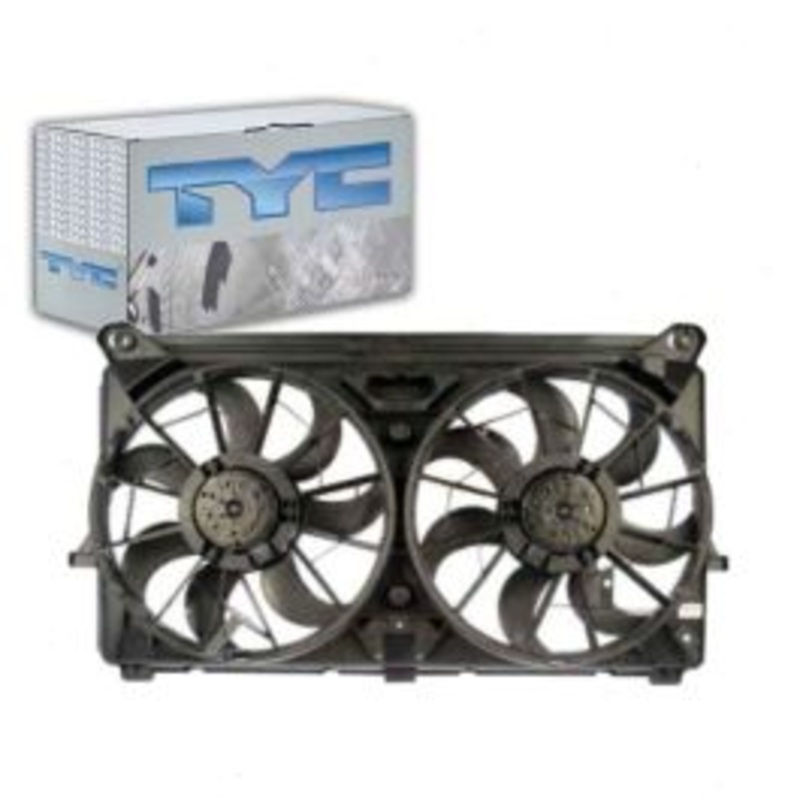 TYC Dual Radiator & Condenser Fan Assembly for 2005-2006 GMC Yukon 5.3L 6.0L V8