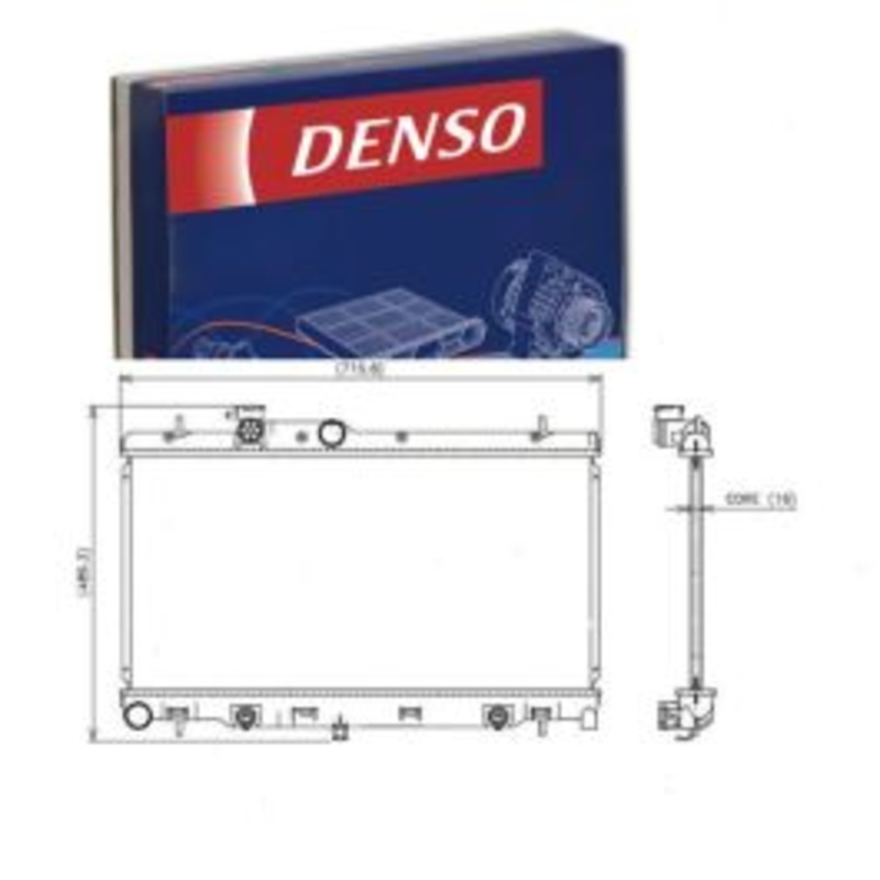 DENSO Radiator for 2000-2004 Subaru Legacy 2.5L H4