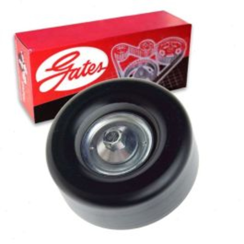 Gates DriveAlign Smooth Pulley Drive Belt Idler Pulley for 2003-2007 Ford Focus 2.0L 2.3L L4