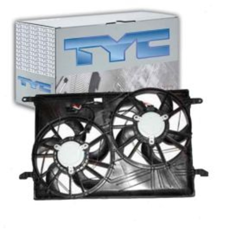 TYC Dual Radiator & Condenser Fan Assembly for 2007-2010 Saturn Outlook