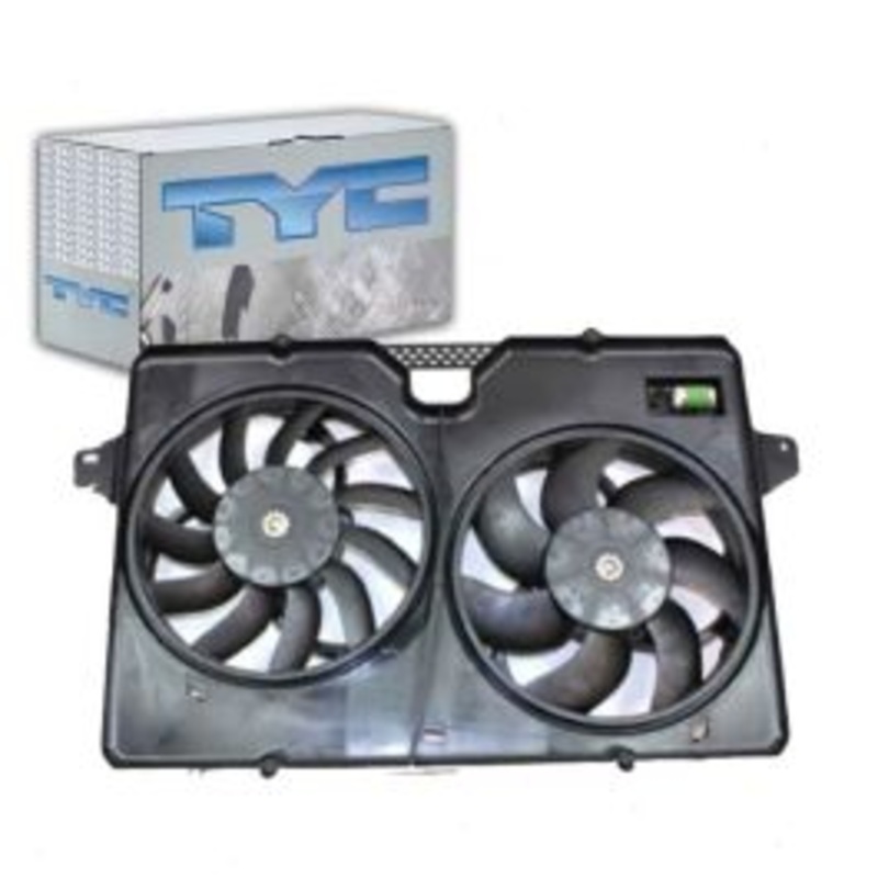 TYC Dual Radiator & Condenser Fan Assembly for 2008-2011 Mercury Mariner 2.3L 2.5L L4