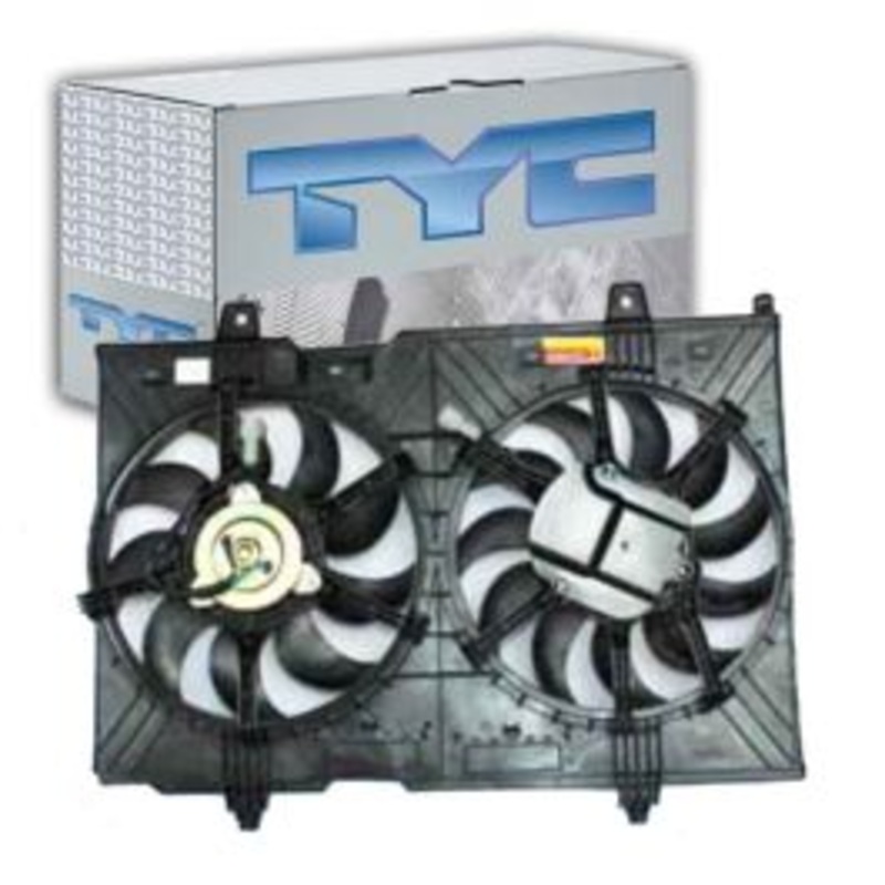 TYC Dual Radiator & Condenser Fan Assembly for 2008-2013 Nissan Rogue