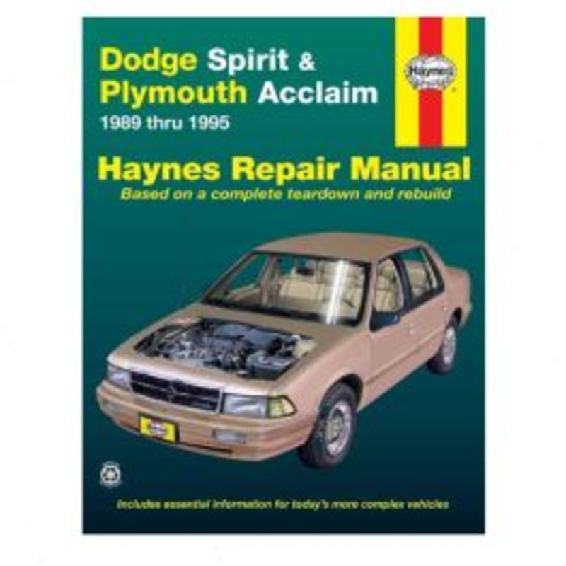 Haynes 30060 Repair Manual Dodge Spirit Plymouth Acclaim 89-95