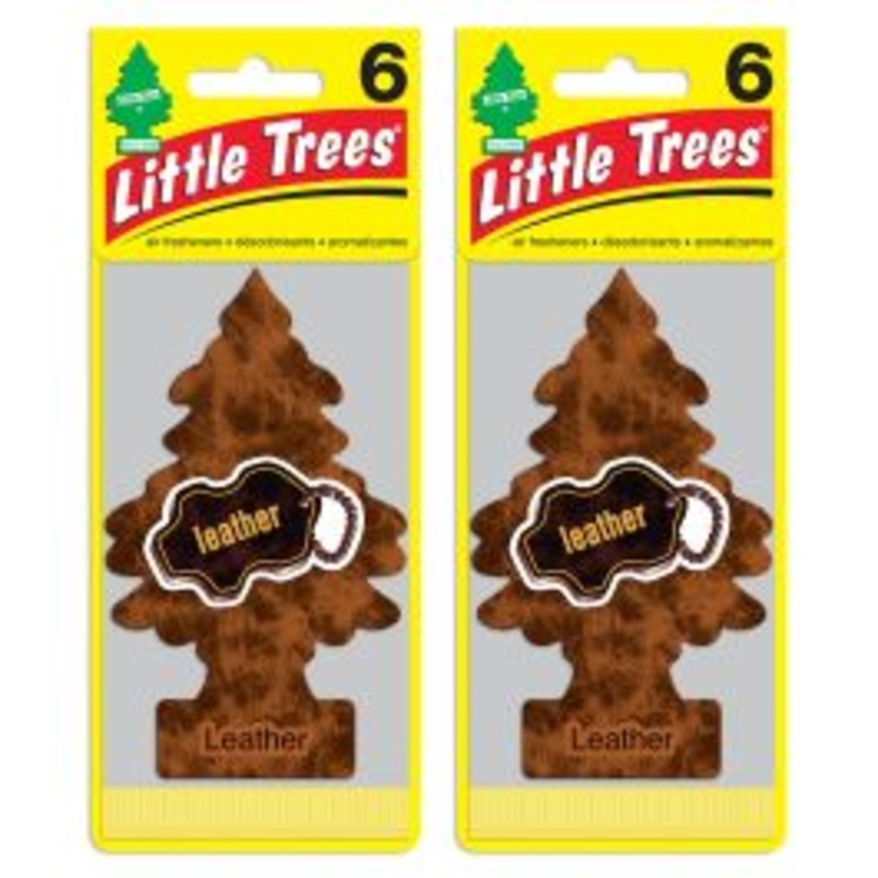 Little Trees Leather Air Freshener for Car and Home - 12 pack