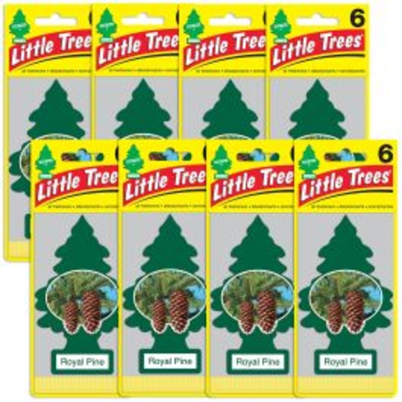 Little Trees Royal Pine Air Freshener for Car and Home - 48 pack